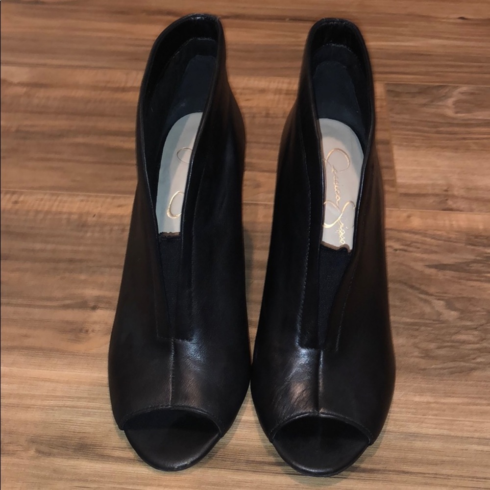 Jessica Simpson Peep Toe Wedge Booties